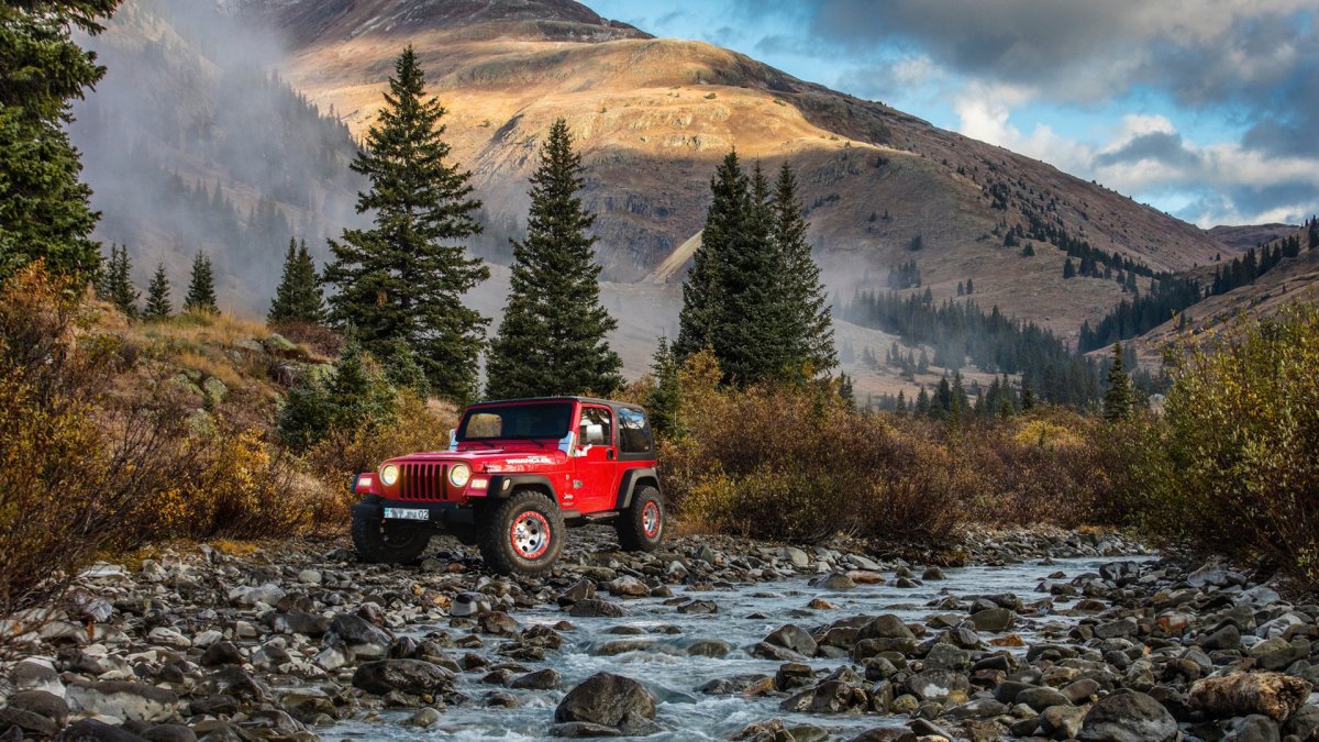 Jeep Wrangler на бездорожье