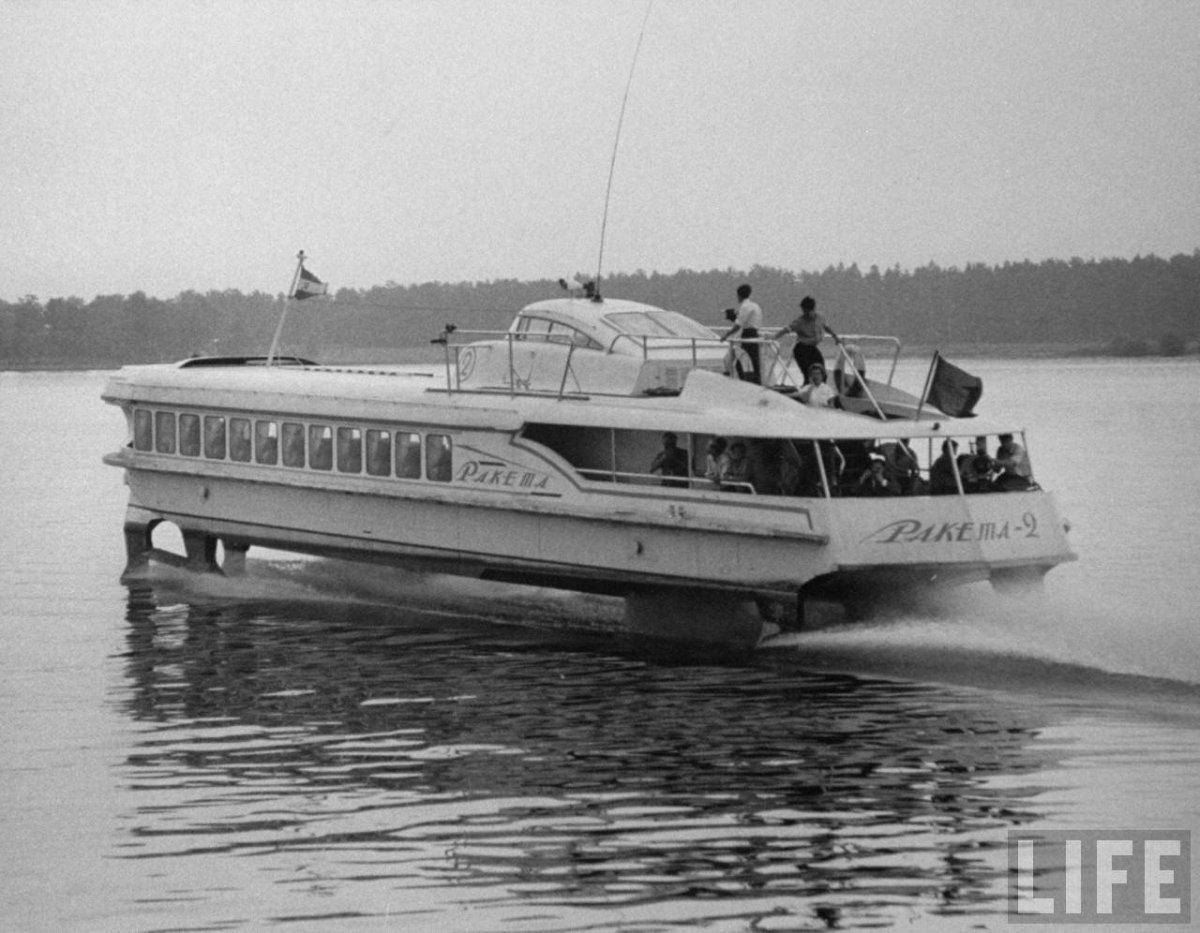 Теплоход ракета СССР