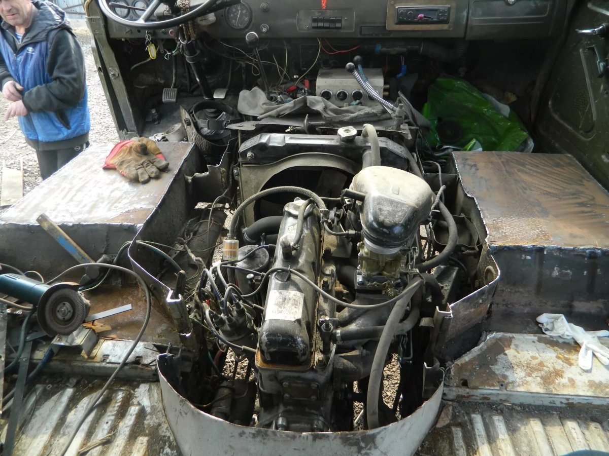 Переделка капота УАЗ 452 фермер