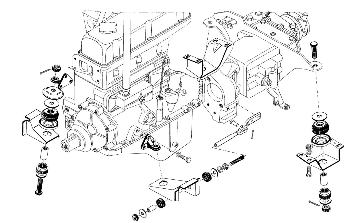 Кронштейн подушки двигателя УАЗ 452