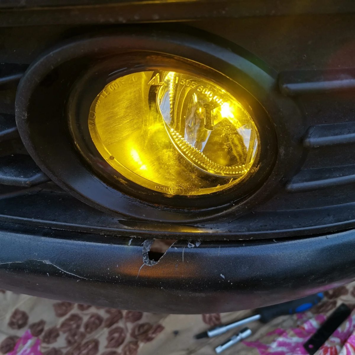 Желтые стекла ПТФ Шевроле Нива