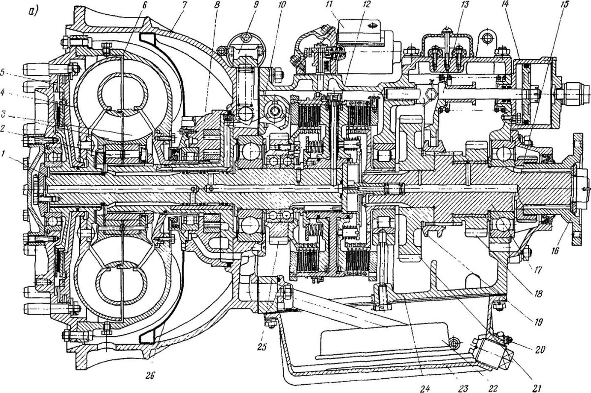 Трансмиссия ЛАЗ 695