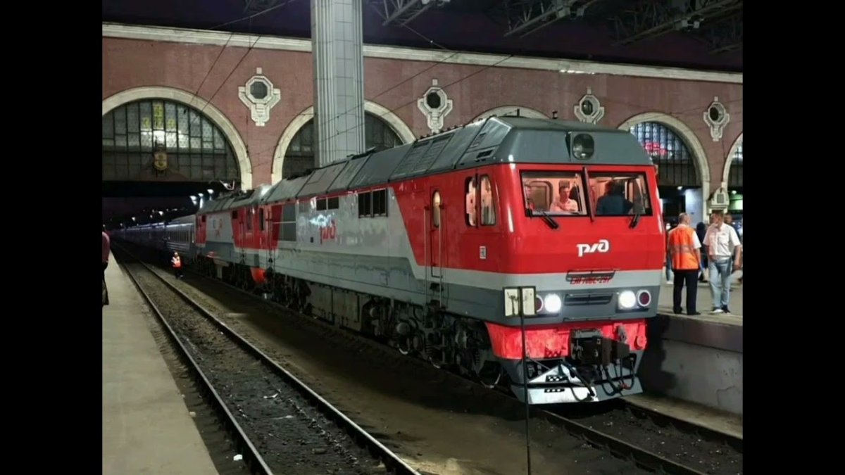 Москва Казанский вокзал тэп70бс