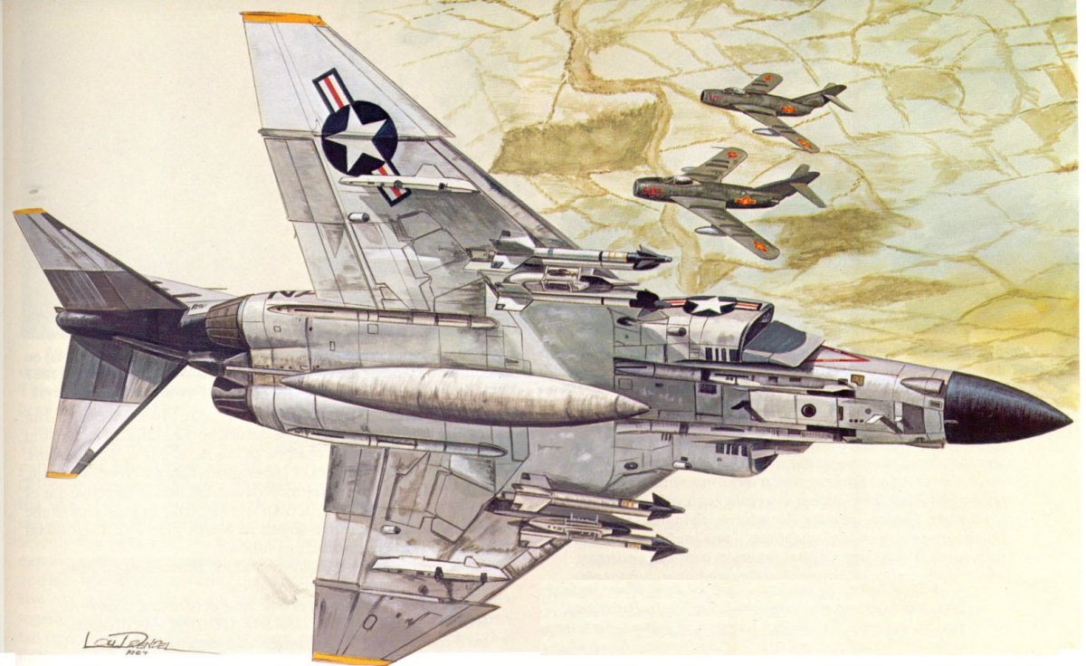Миг 21 и f4 Phantom