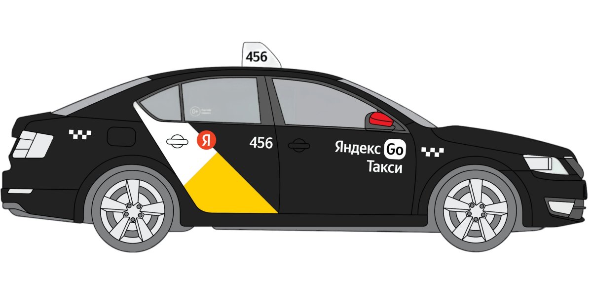 Наклейки Яндекс такси