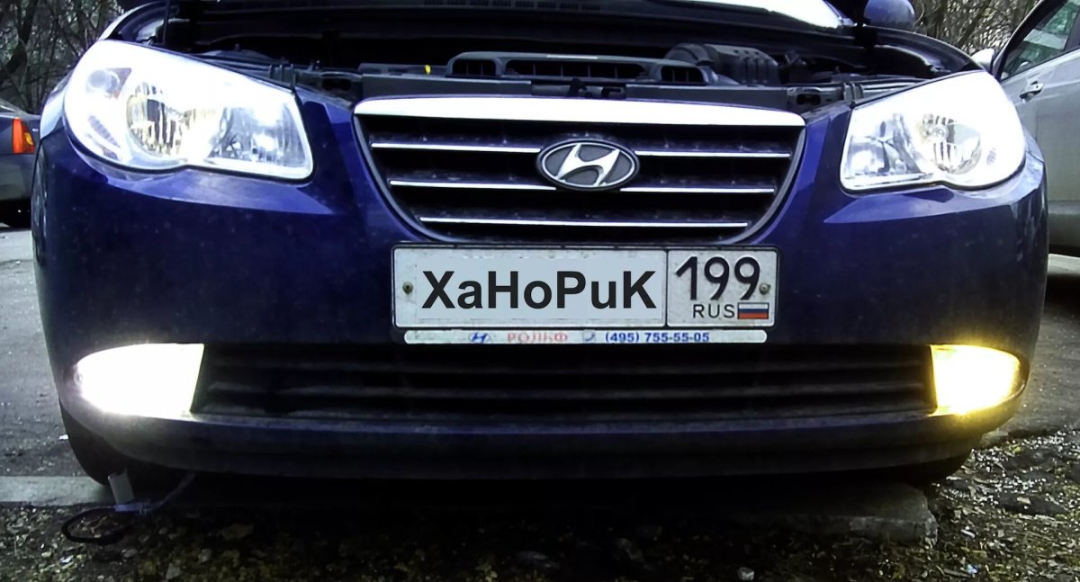 Led туманки Hyundai Elantra 4 HD