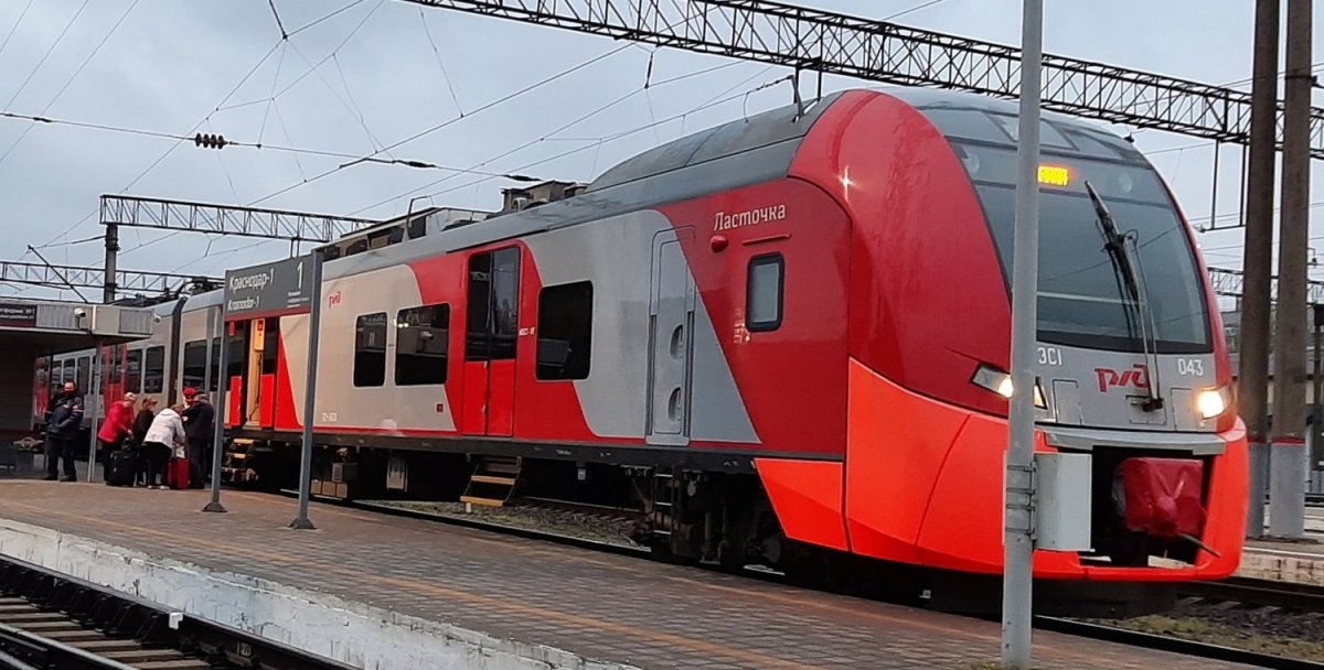 Электропоезд Ласточка Анапа