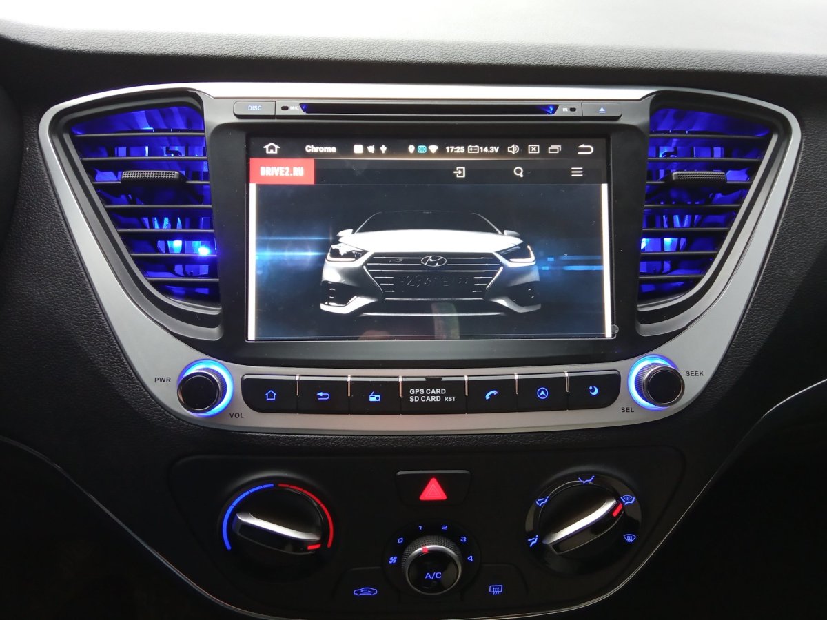 Штатная магнитола Solaris 2017