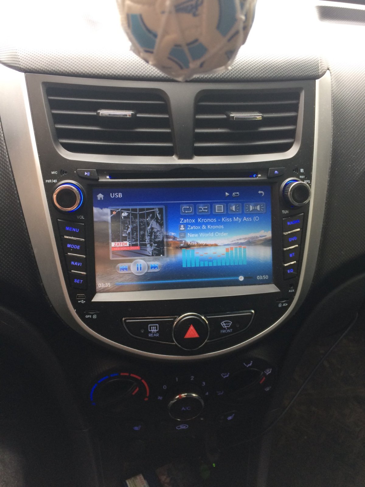 2дин магнитолы на Хендай Солярис