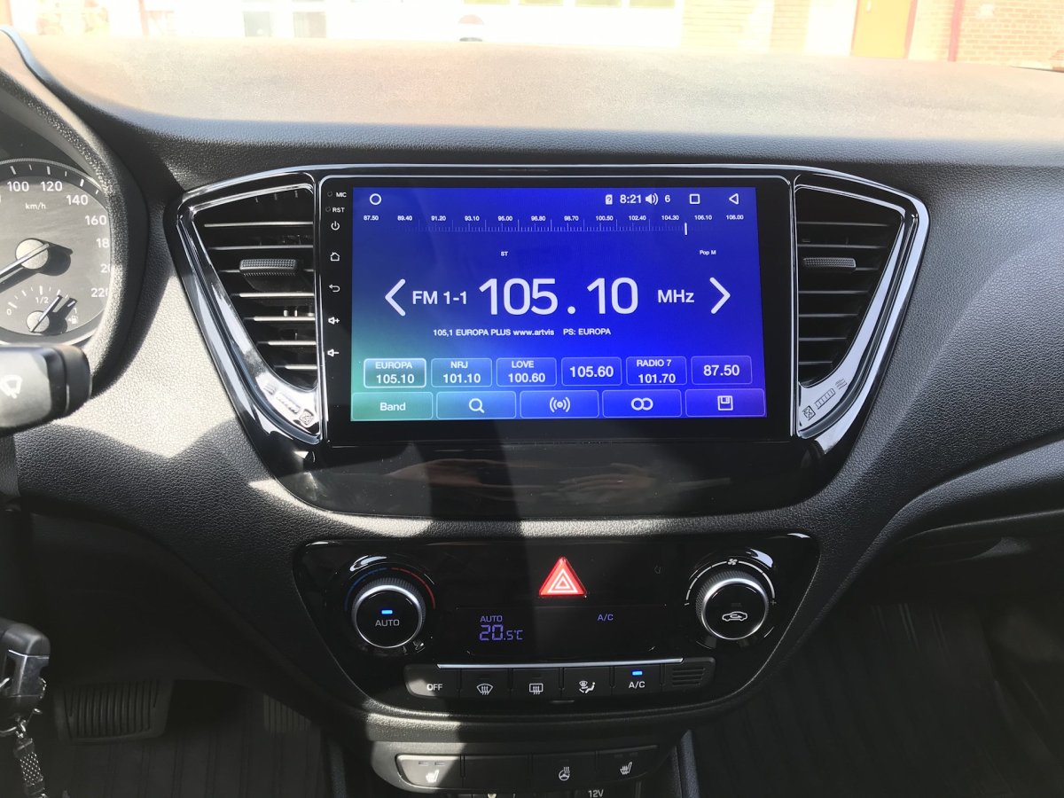 Hyundai Solaris 2021 монитор