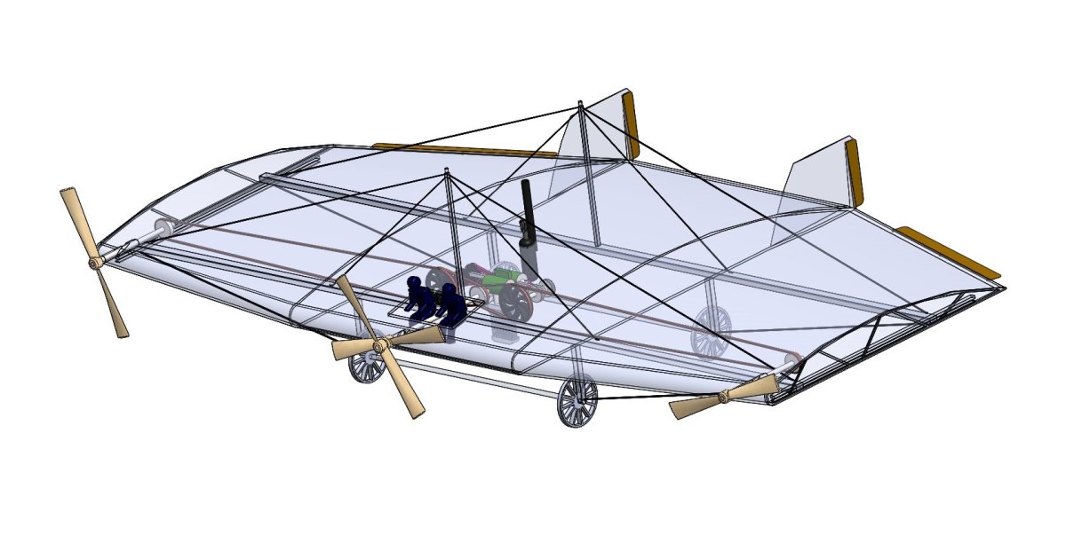 Самолет Можайского конструкция