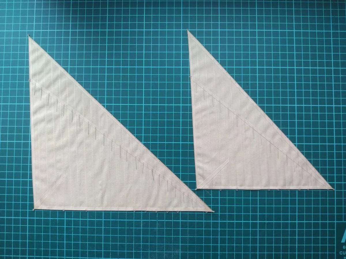 Выкройки парусов для корабля Азовская Скампавея