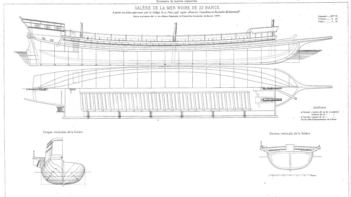 Галера Двина чертежи