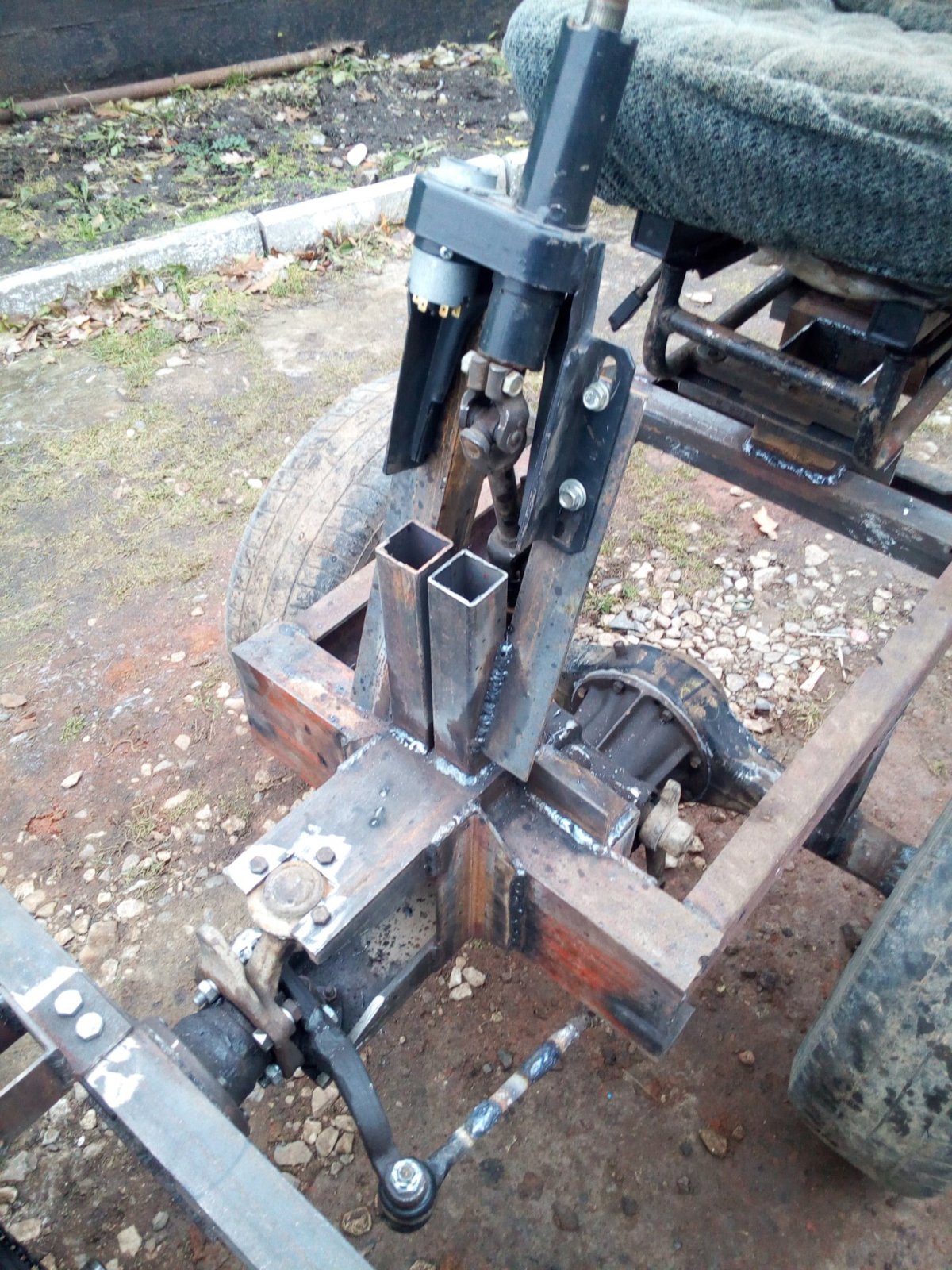 Трактор переломка 4х4 рулевое управление