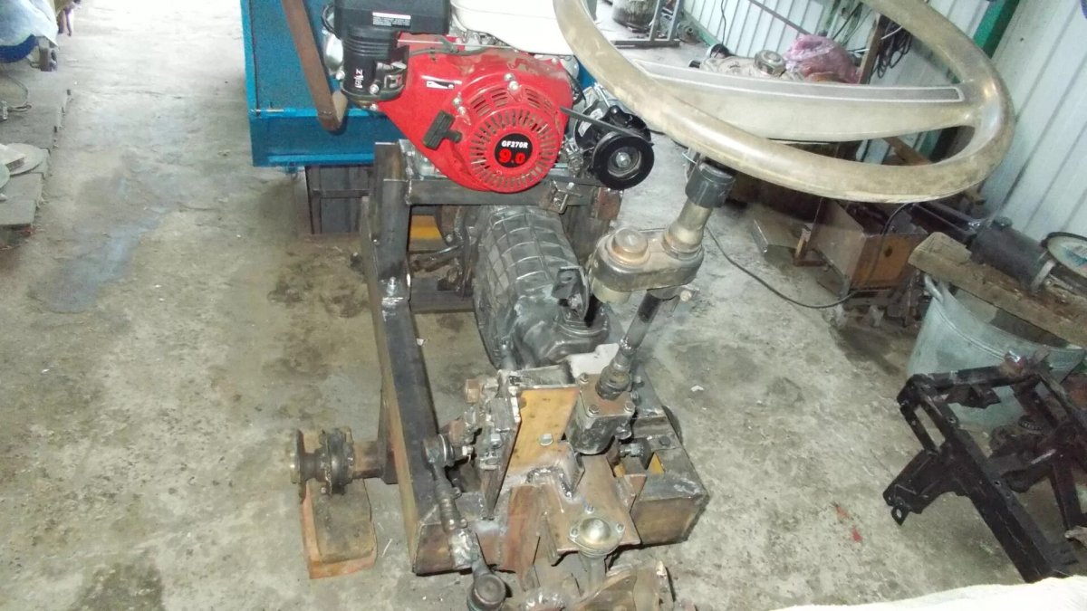 Трактор переломка 4х4 МТЗ мотоблок