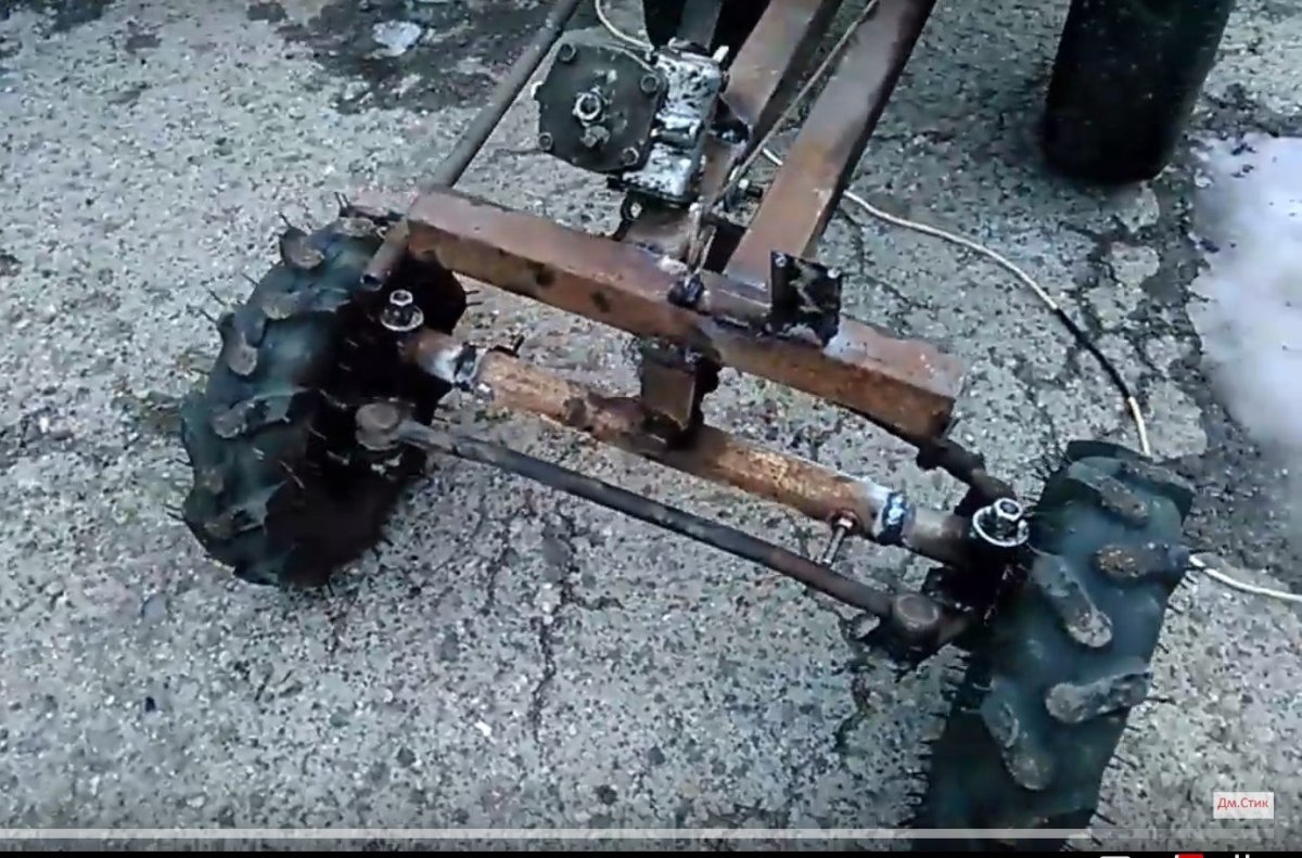 Угол Аккермана на минитрактор