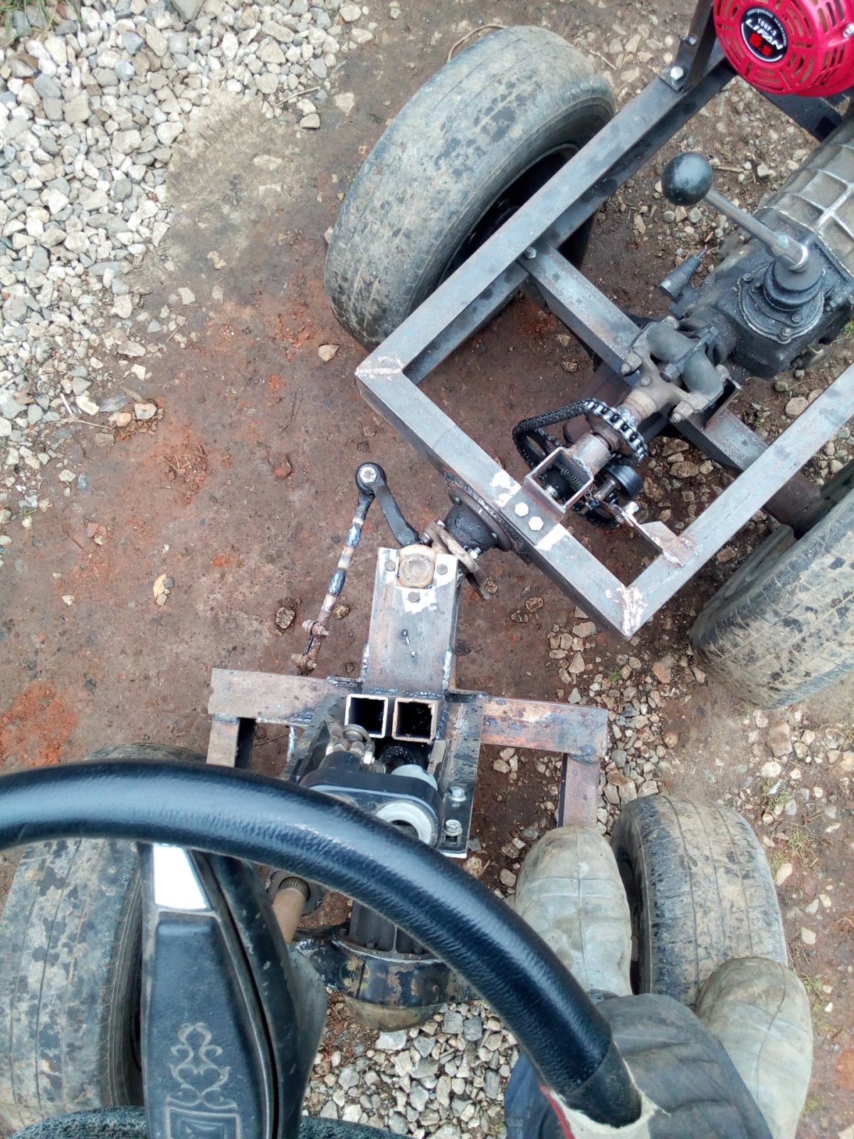 Трактор переломка 4х4 рулевое