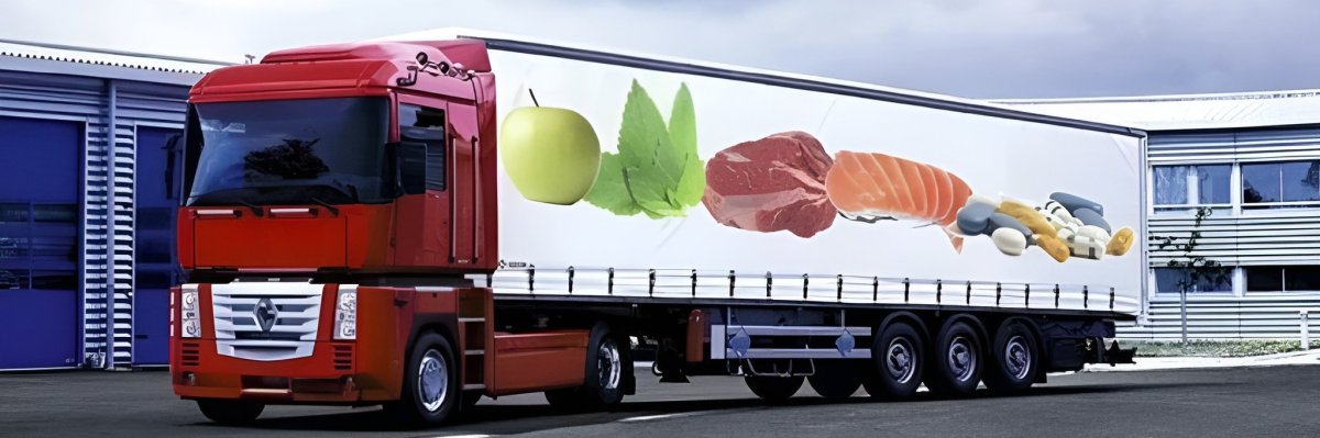 Фура с продуктами