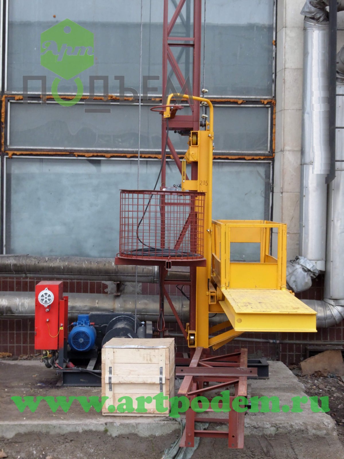 Строительный мачтовый подъемник ПМГ-500