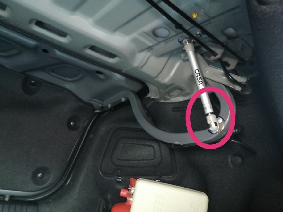 Газовые упоры багажника Киа Рио 3 седан