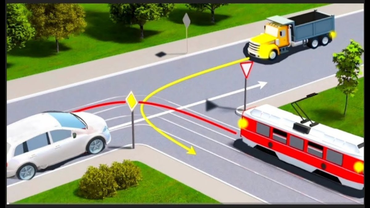 Водитель легкового автомобиля в данной ситуации