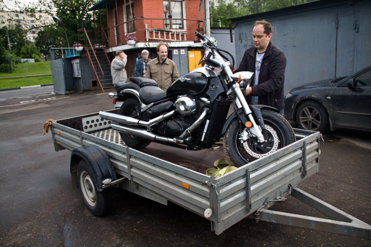 Транспортировка мотоцикла