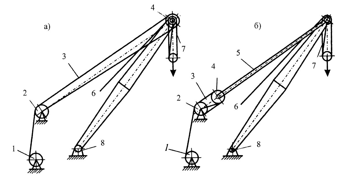 Схема грузового полиспаста башенного крана