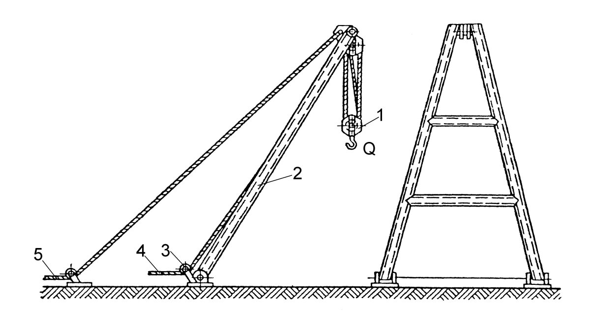 Блок для подъема груза стропой 50 мм
