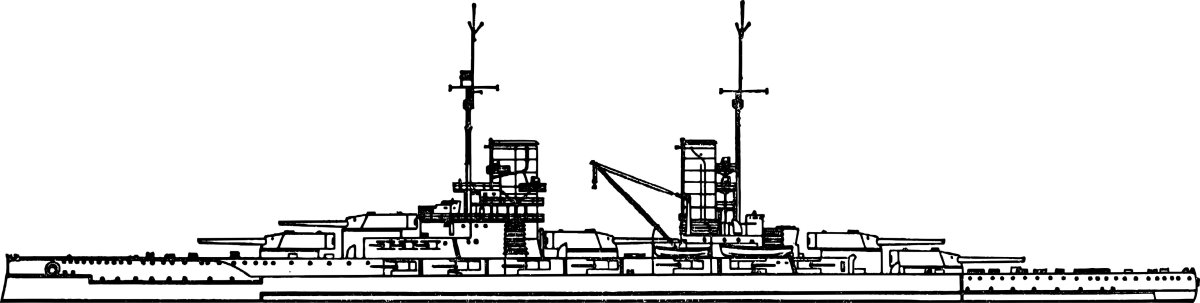 Линейный крейсер Дерфлингер чертежи