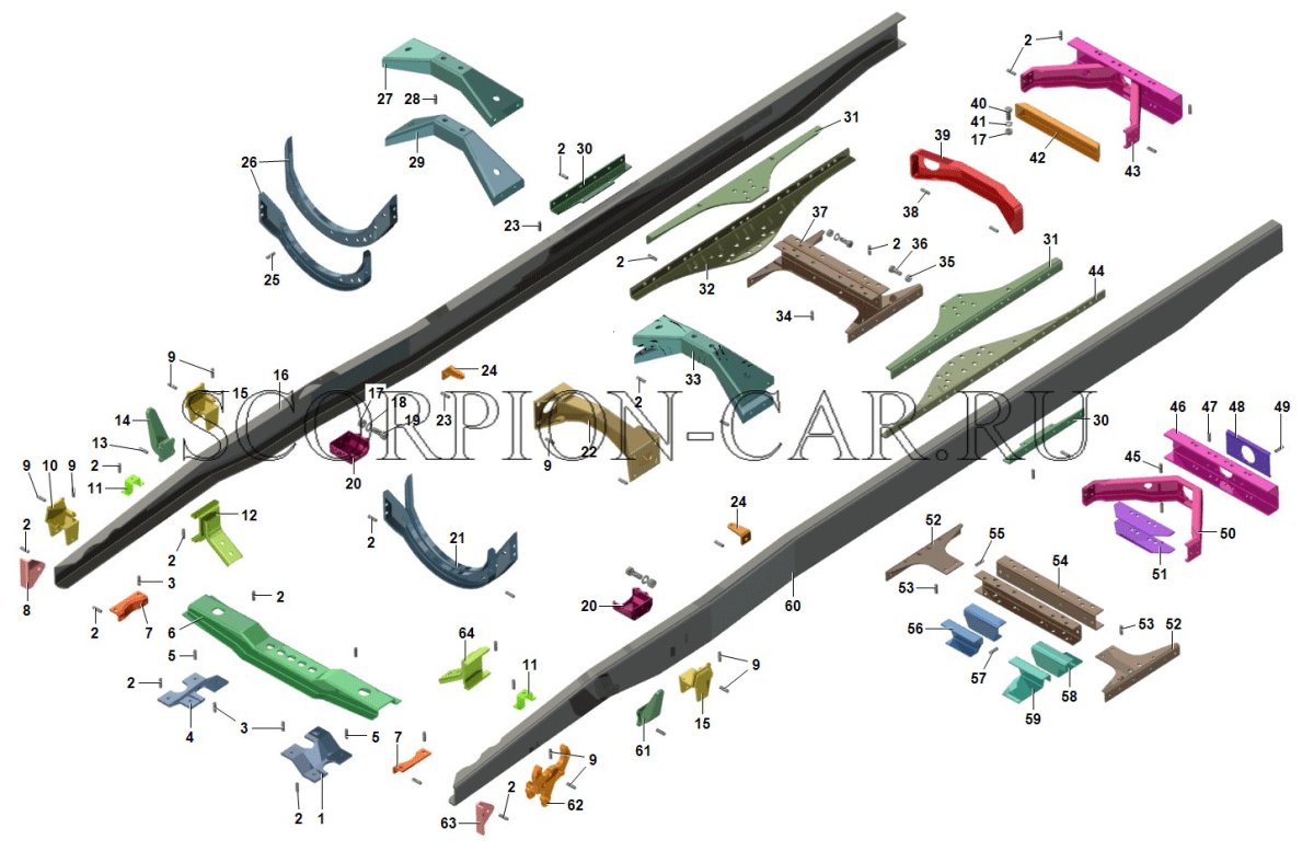 Траверса рамы КАМАЗ 5320