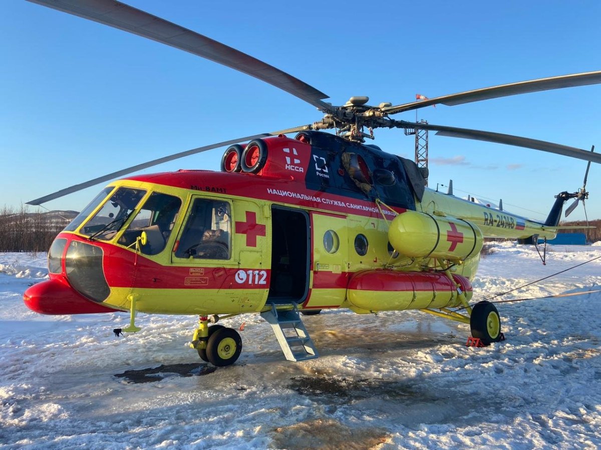Санитарный вертолет ми-8
