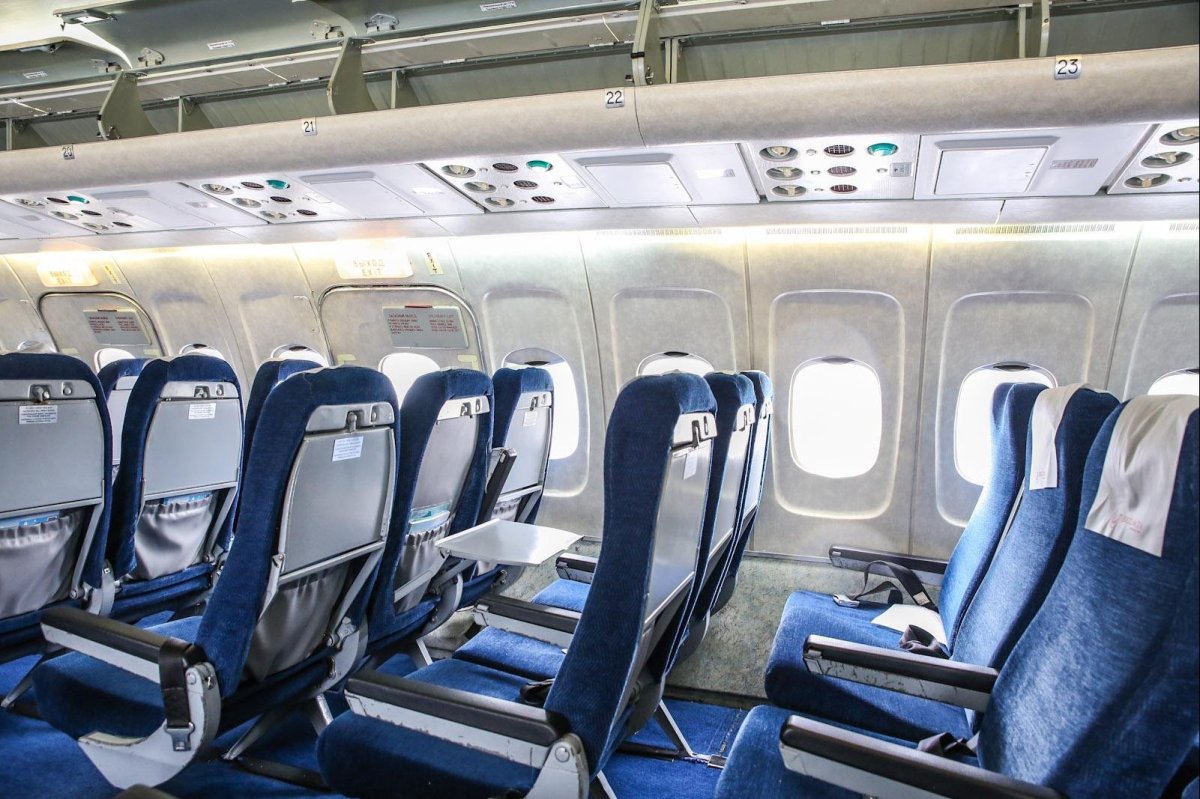 Ту-154 пассажирский салон