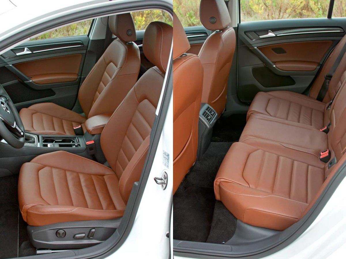 Кожаный салон гольф 7