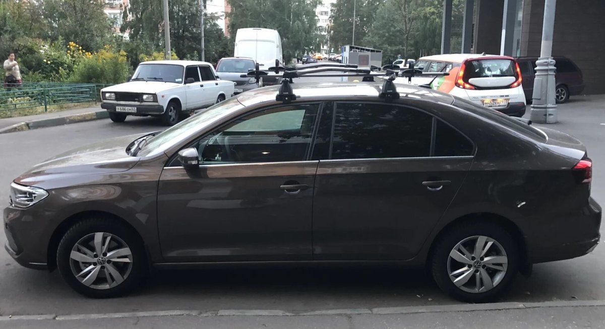 Багажник на крышу Фольксваген поло лифтбек