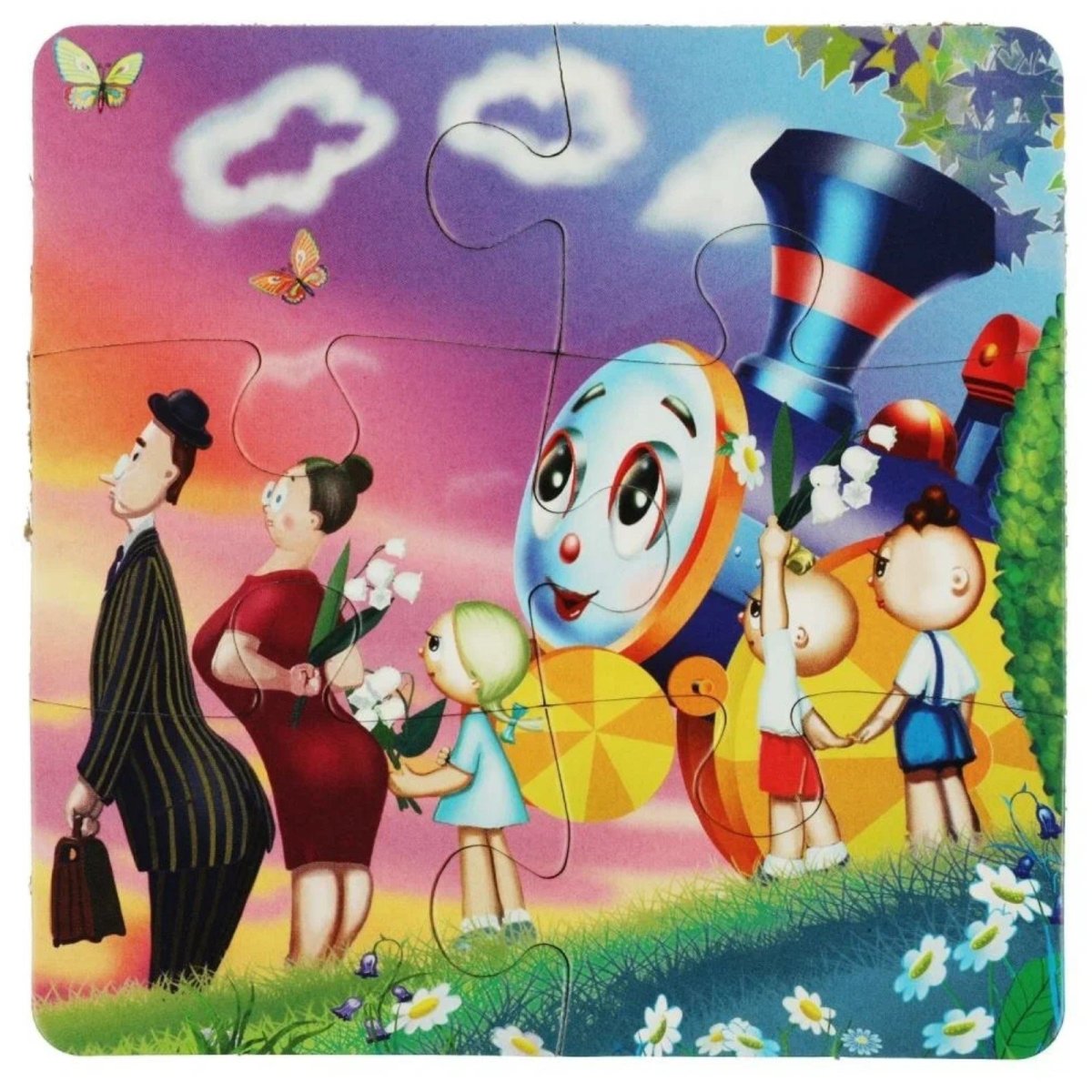 Книга пазл паровозик из Ромашково Цыферов