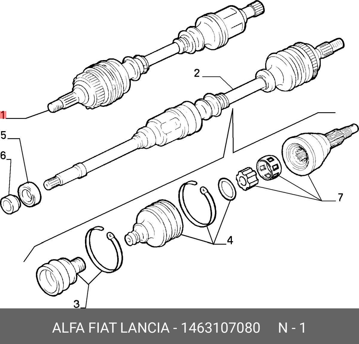Вал привода Фиат Дукато