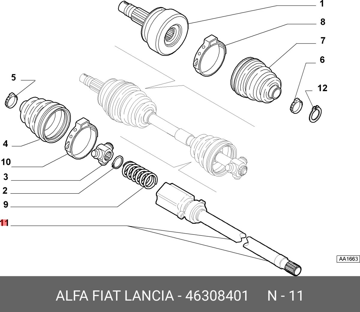 Внутренний шрус Фиат Дукато 244