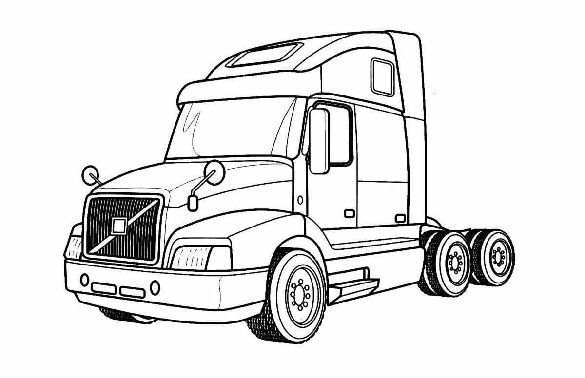 Вольво внл раскраска