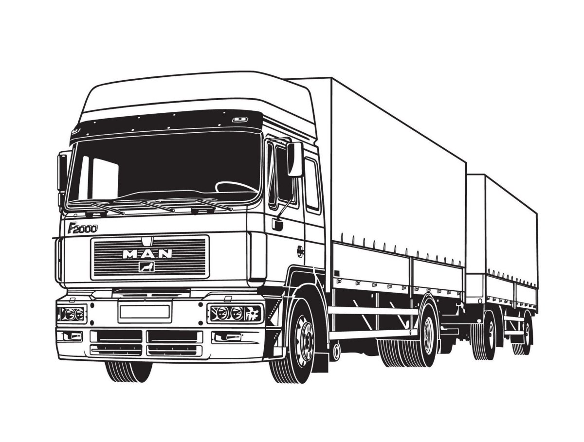 Фура раскраска ман ТГА