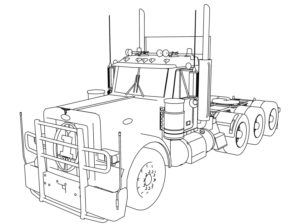 Рисунок Kenworth w900