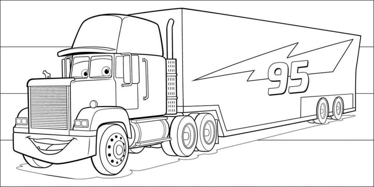 Молния Маккуин Тачки 3 раскраска