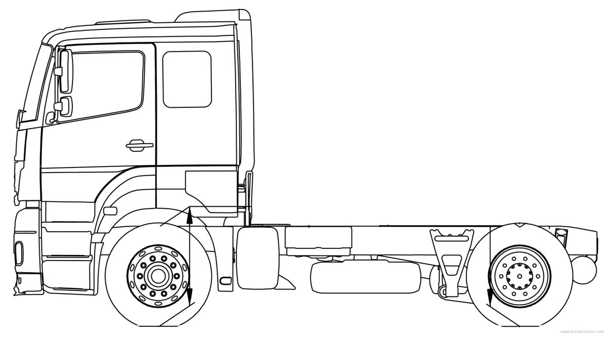 Габариты тягача Мерседес Аксор