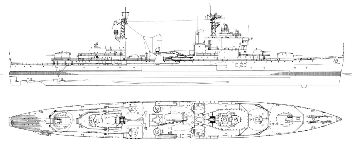 Линейный крейсер Тайгер схема