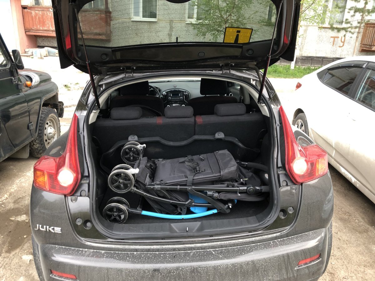 Nissan Juke габариты багажника