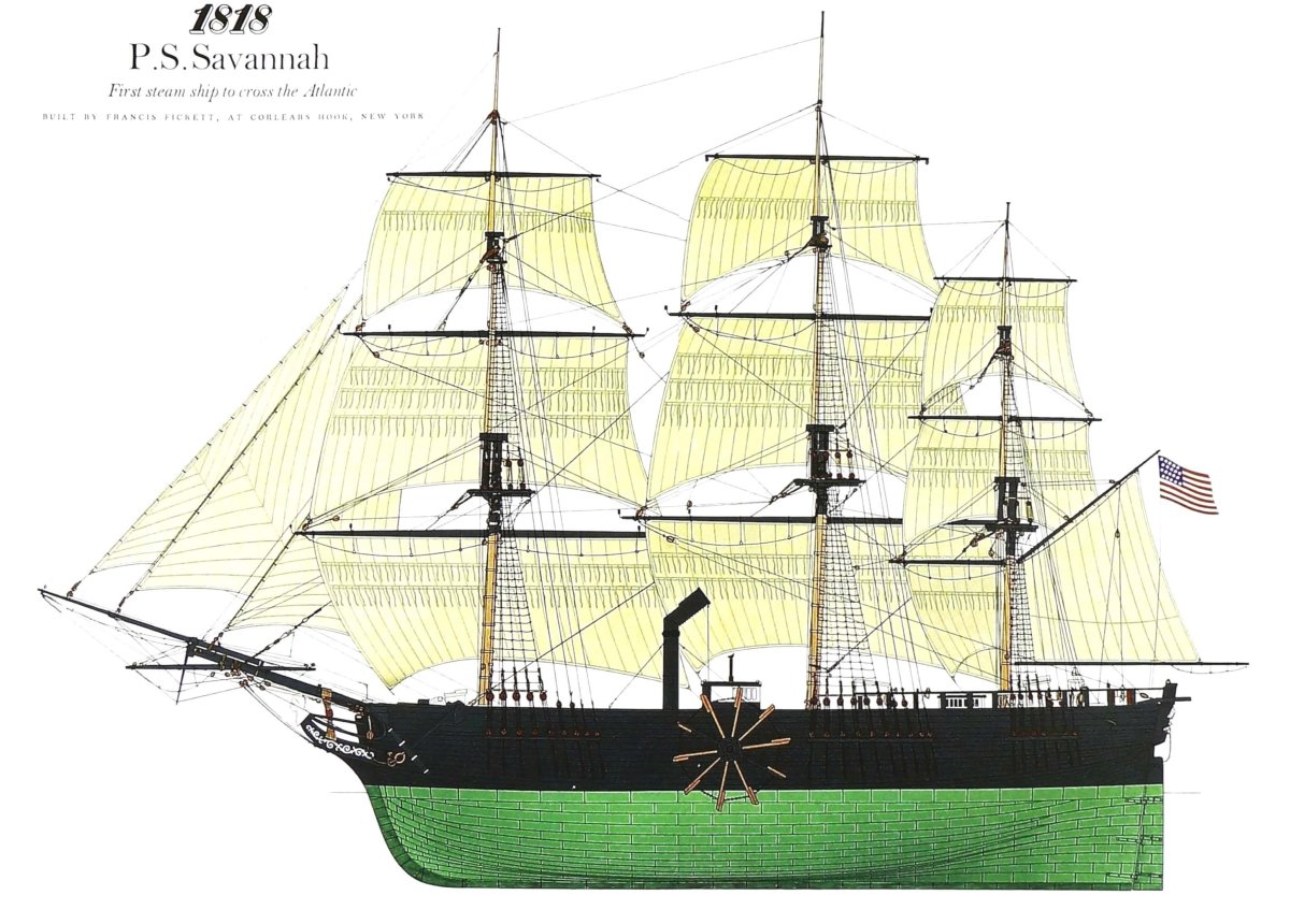 Первый пароход Саванна