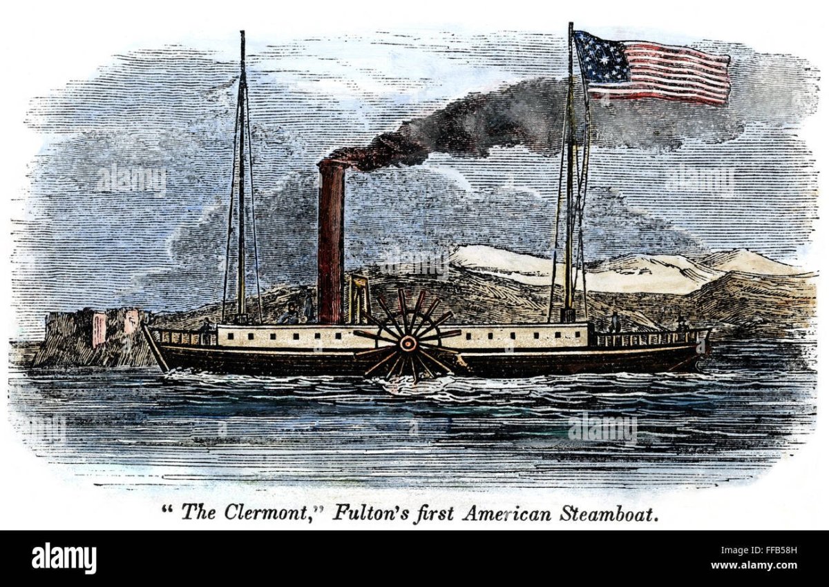 1807 Пароход Роберта Фултона