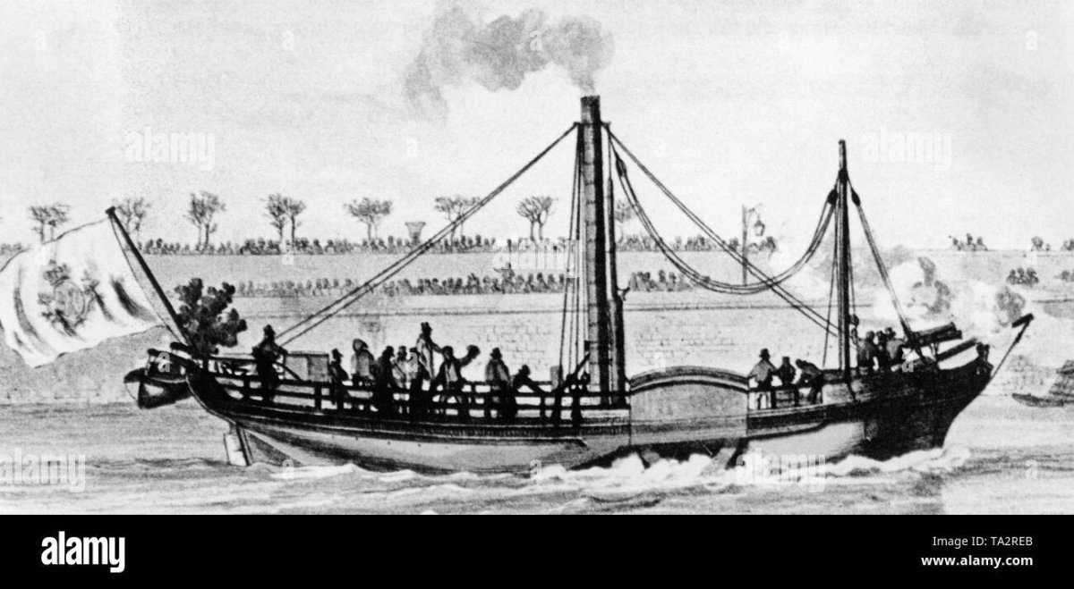 Первый пароход в Англии