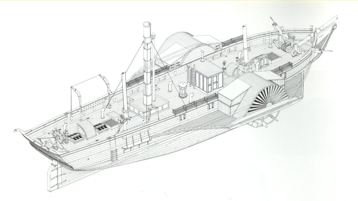 Колесный пароход Сириус