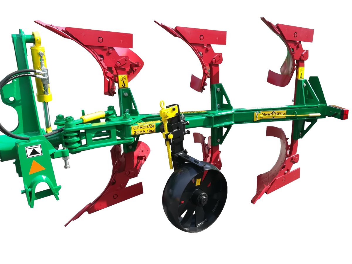 Плуг трехкорпусный навесной оборотный ПНО - 3 - 35