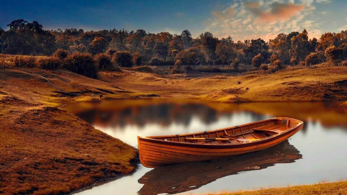 Пейзаж в коричневых тонах